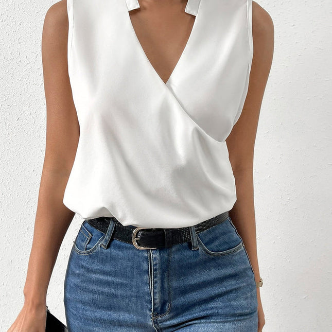 Elegantes ärmelloses einfarbiges Top