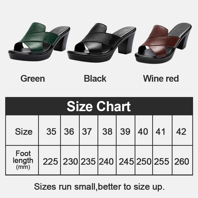 Damen Chunky Platform High Heel Sandalen