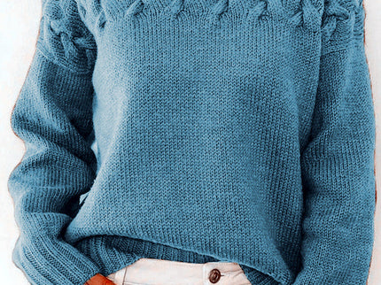 Lässige Rollkragenpullover aus festem Gewebe