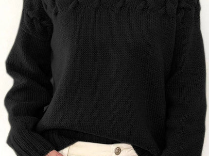 Lässige Rollkragenpullover aus festem Gewebe