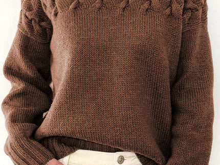 Lässige Rollkragenpullover aus festem Gewebe