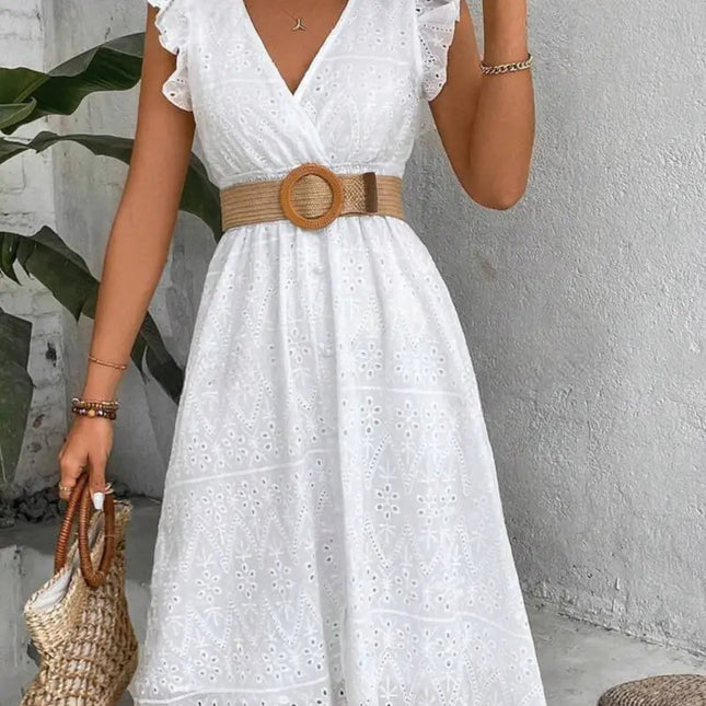 Kleid mit Flügelärmeln