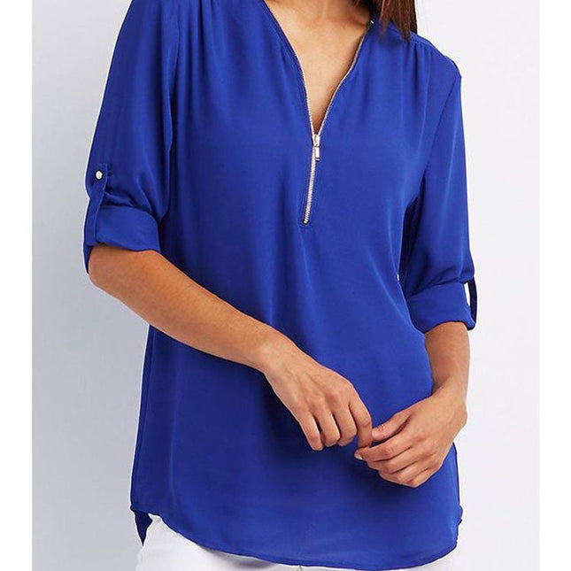 Langärmelige Lockere Bluse