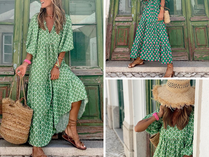 Grünes Sommerkleid