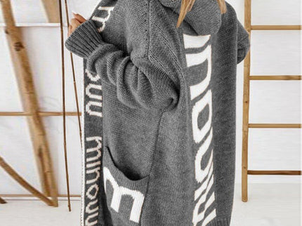 Lange Strickjacke