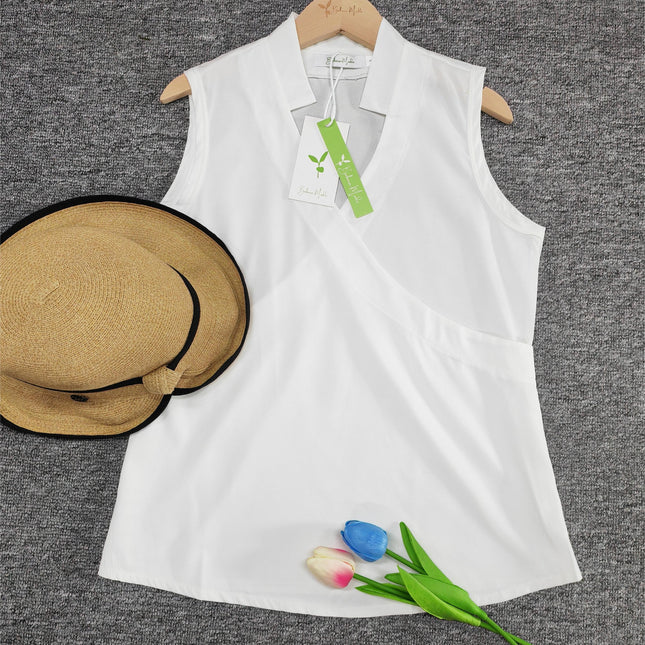 Elegantes ärmelloses einfarbiges Top