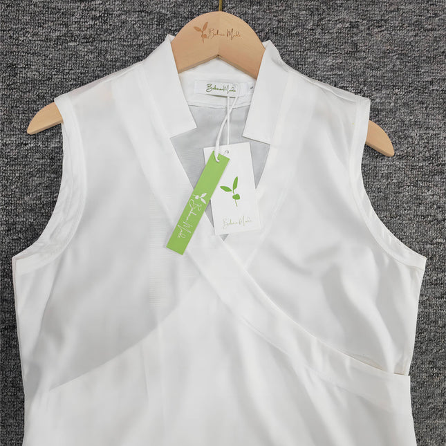 Elegantes ärmelloses einfarbiges Top