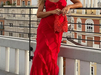 Rote Chiffon-Unterkleider für Damen