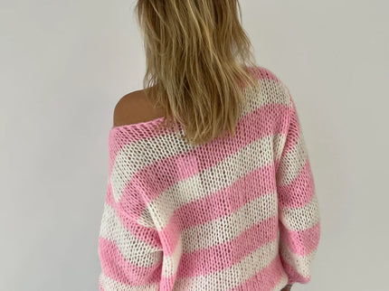 Gemütlicher leichter Strickpullover für lässigen Komfort