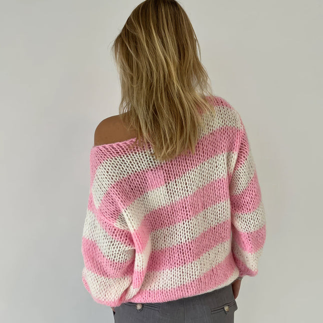 Gemütlicher leichter Strickpullover für lässigen Komfort
