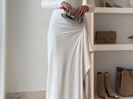 Elegantes fließendes Chiffon-Abendkleid