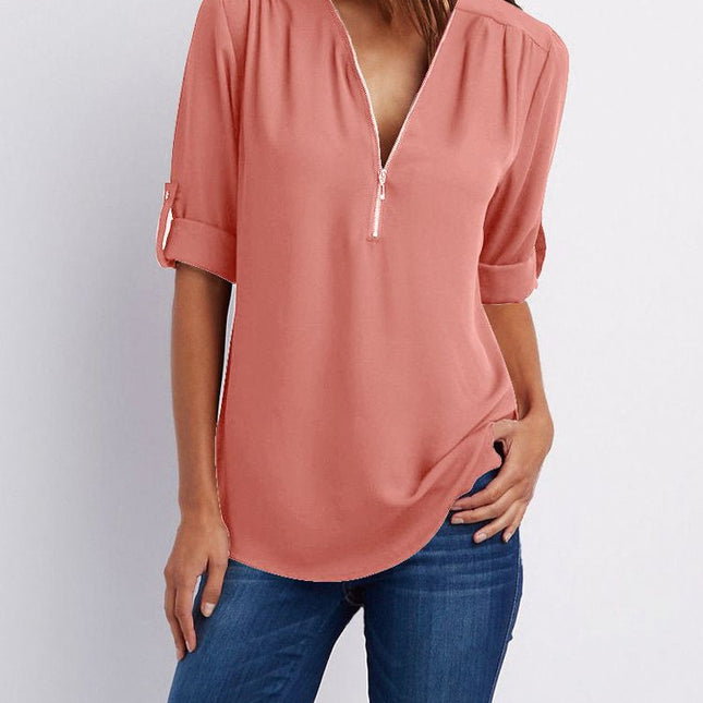 Langärmelige Lockere Bluse