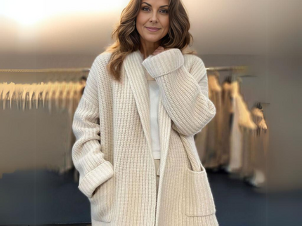 Gemütliche Strickjacke aus Wollmischung für Damen
