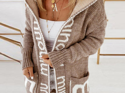Lange Strickjacke