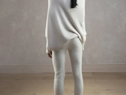 Asymmetrisch drapierter Pullover