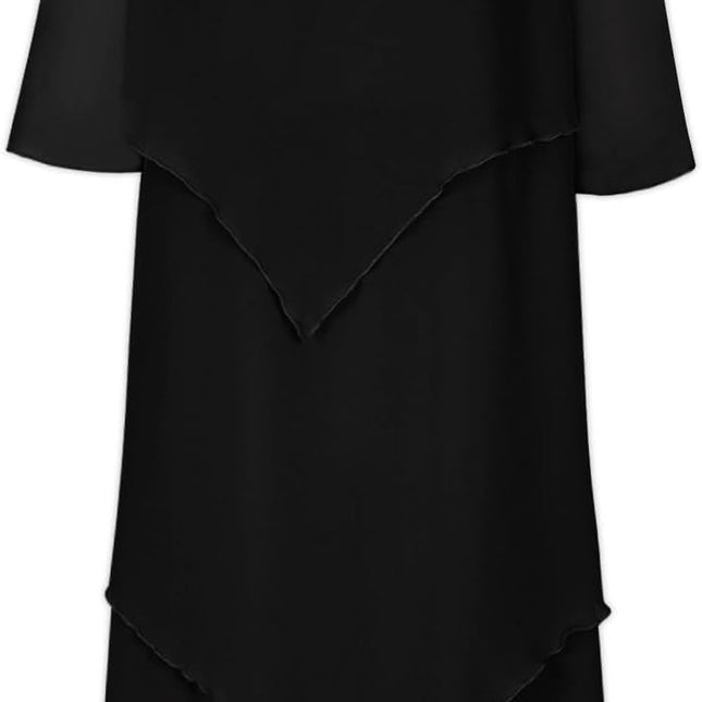 Elegantes Chiffonkleid mit Lagenlook