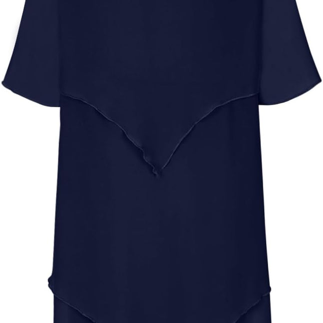 Elegantes Chiffonkleid mit Lagenlook