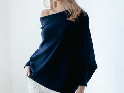 Asymmetrisch Drapierter Pullover