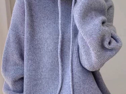 Gemütlicher Strick-Hoodie-Pullover für lässigen Komfort