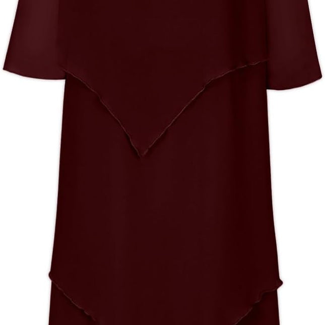 Elegantes Chiffonkleid mit Lagenlook