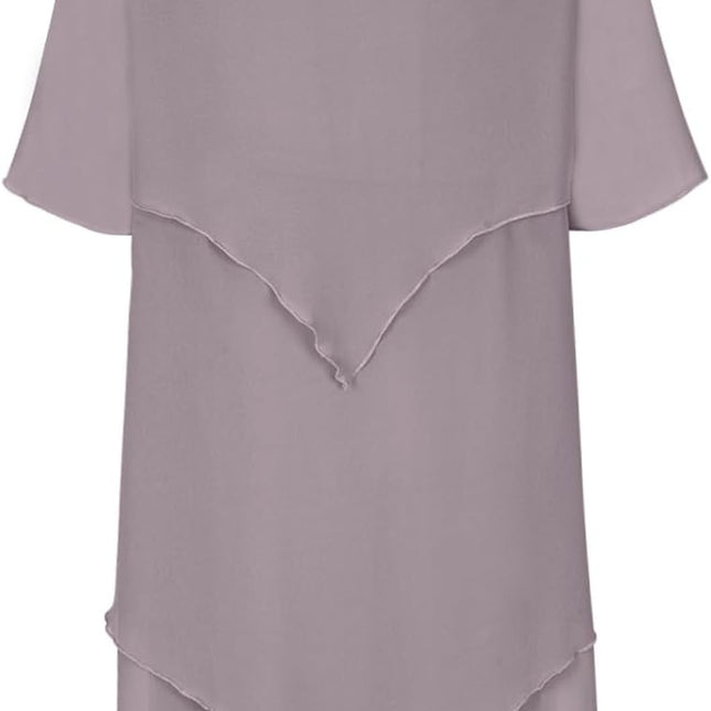 Elegantes Chiffonkleid mit Lagenlook