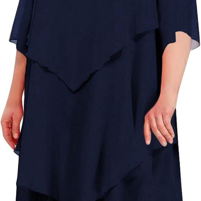 Elegantes Chiffonkleid mit Lagenlook