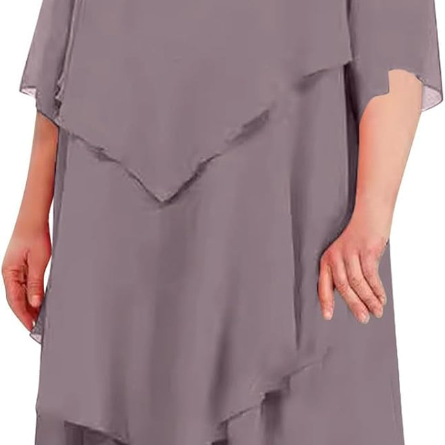Elegantes Chiffonkleid mit Lagenlook
