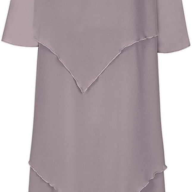 Elegantes Chiffonkleid mit Lagenlook