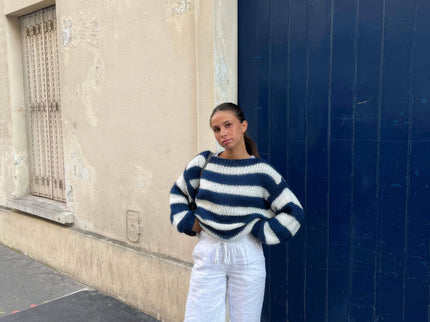 Gemütlicher leichter Strickpullover für lässigen Komfort