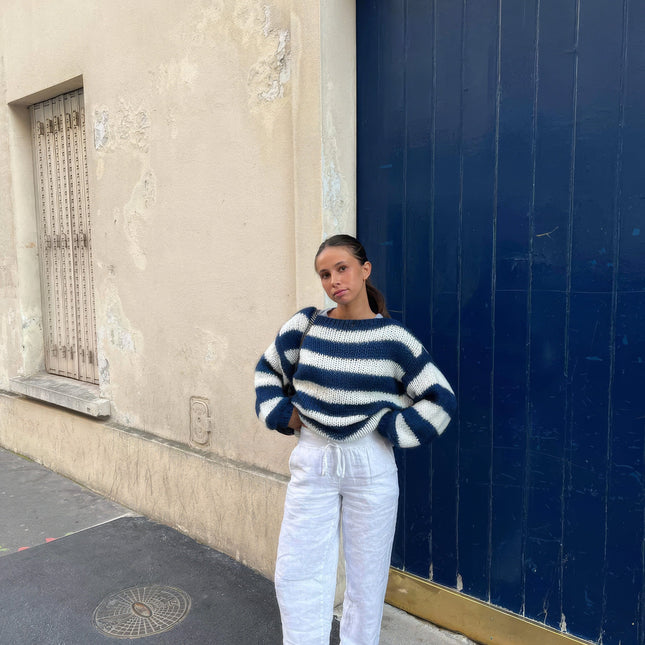 Gemütlicher leichter Strickpullover für lässigen Komfort
