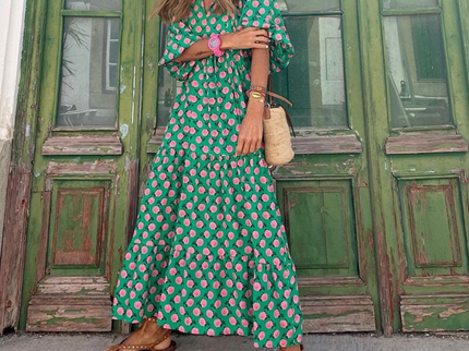 Grünes Sommerkleid