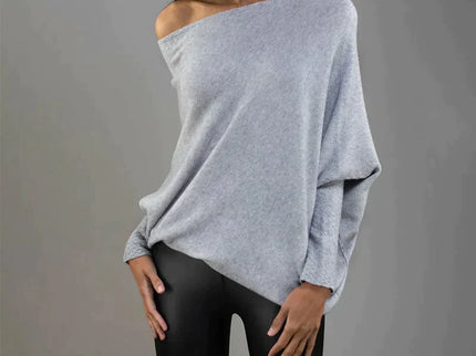 Asymmetrisch drapierter Pullover