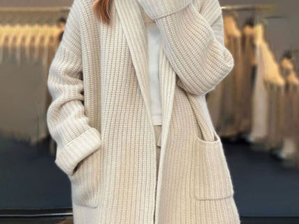 Gemütliche Strickjacke aus Wollmischung für Damen