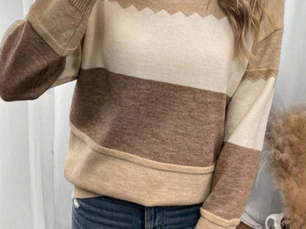 Gemütlicher Strickpullover in sanften Pastellfarben