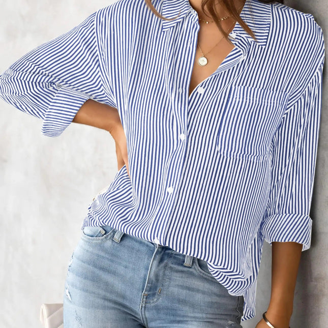 Gestreifte Bürobluse