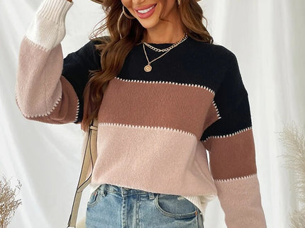 Gestreifter Strickpullover