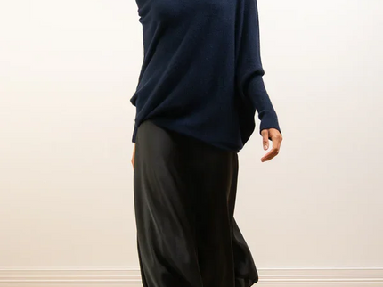 Asymmetrisch Drapierter Pullover