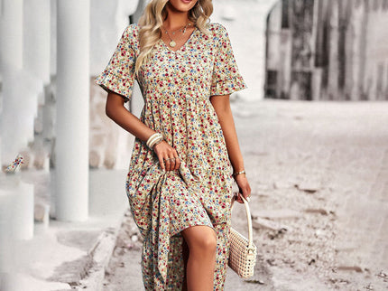 Elegantes geblümtes Minikleid für Frauen