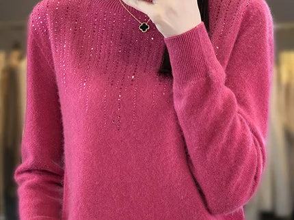 Warmer Pullover mit Glitzer