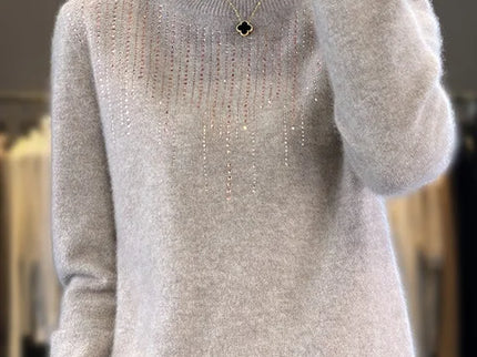 Warmer Pullover mit Glitzer