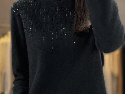 Warmer Pullover mit Glitzer
