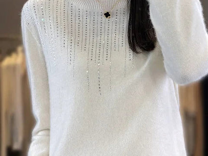 Warmer Pullover mit Glitzer