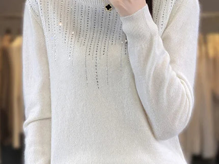 Warmer Pullover mit Glitzer