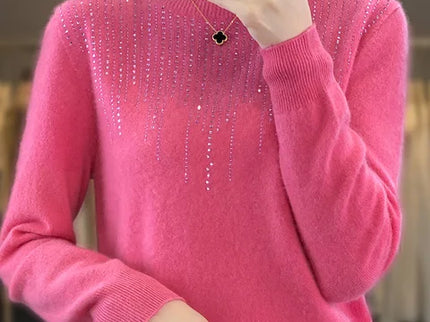 Warmer Pullover mit Glitzer