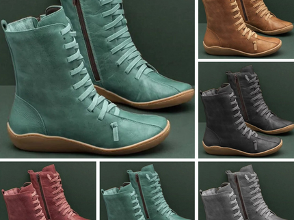 Damenstiefel aus Naturleder
