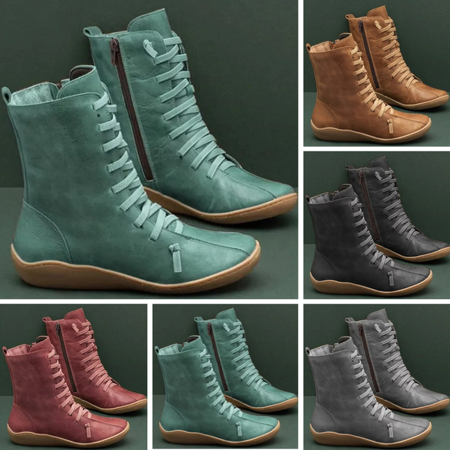 Damenstiefel aus Naturleder