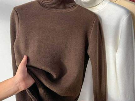 Alpaka-Pullover mit Rollkragen