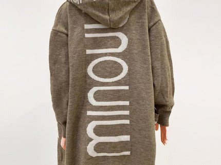 Lange Strickjacke