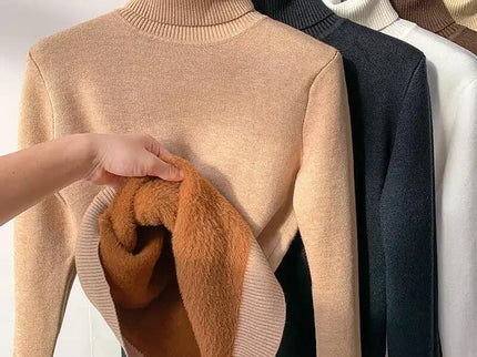 Alpaka-Pullover mit Rollkragen