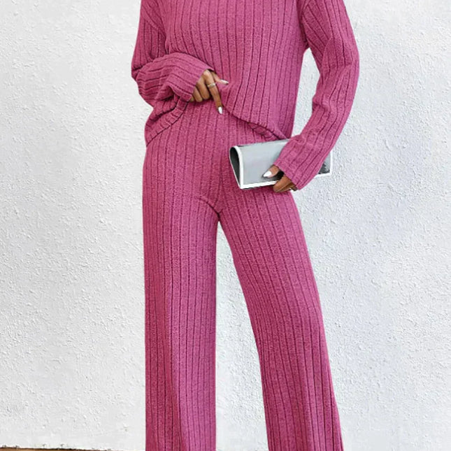 Strickhose und Rollkragenpullover für Frauen